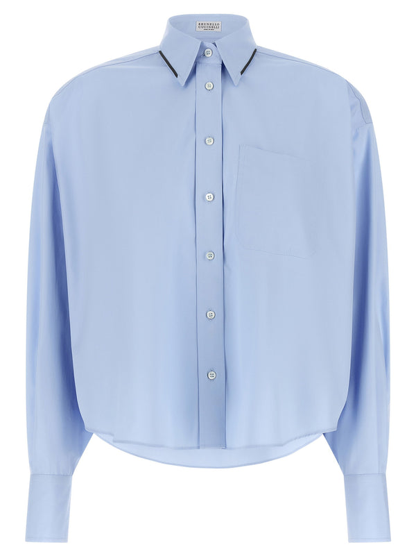 Brunello Cucinelli Shiny Trim Shirt