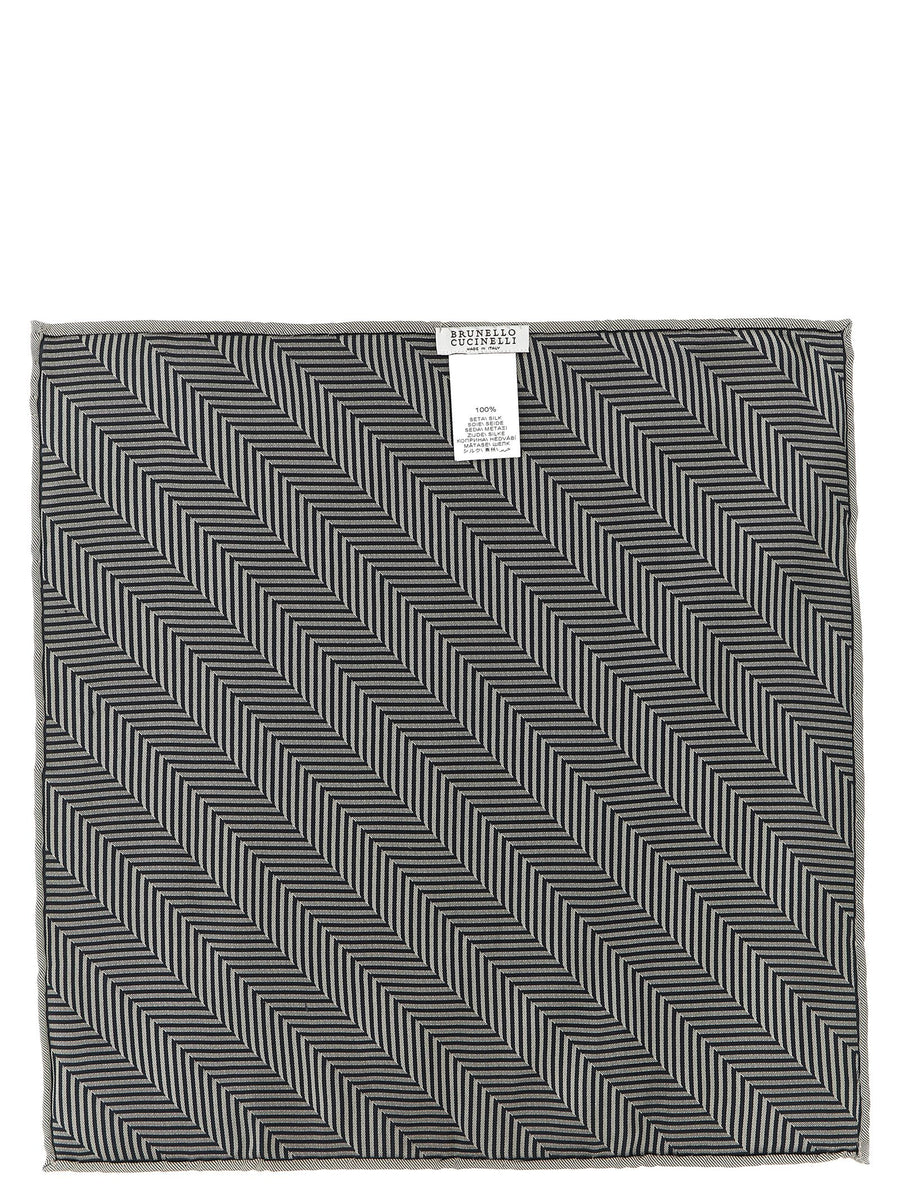 Brunello Cucinelli Chevron Pocket Clutch