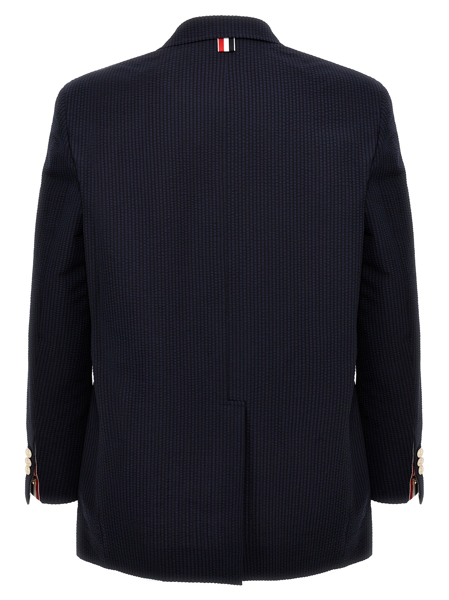 Thom Browne Single-breasted Seersucker Blazer