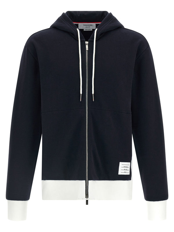 Thom Browne 4 Bar Insert Hoodie for Men Premium Breathable Gauze Cotton Topwear Luxury
