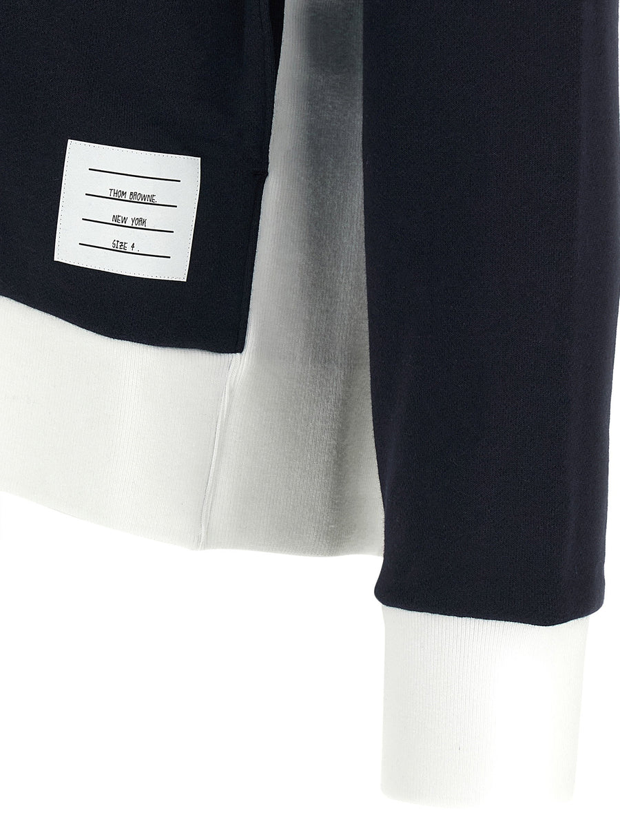 Thom Browne 4 Bar Insert Hoodie for Men Premium Breathable Gauze Cotton Topwear Luxury