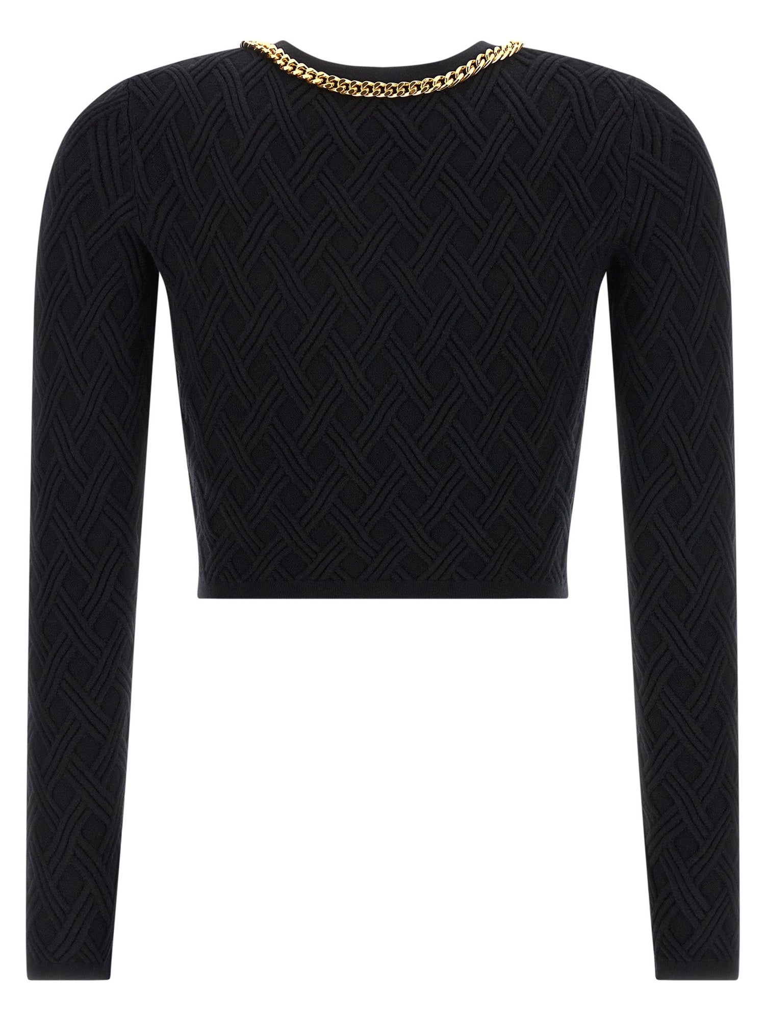 Elisabetta Franchi Jewel Zip Puller Cardigan