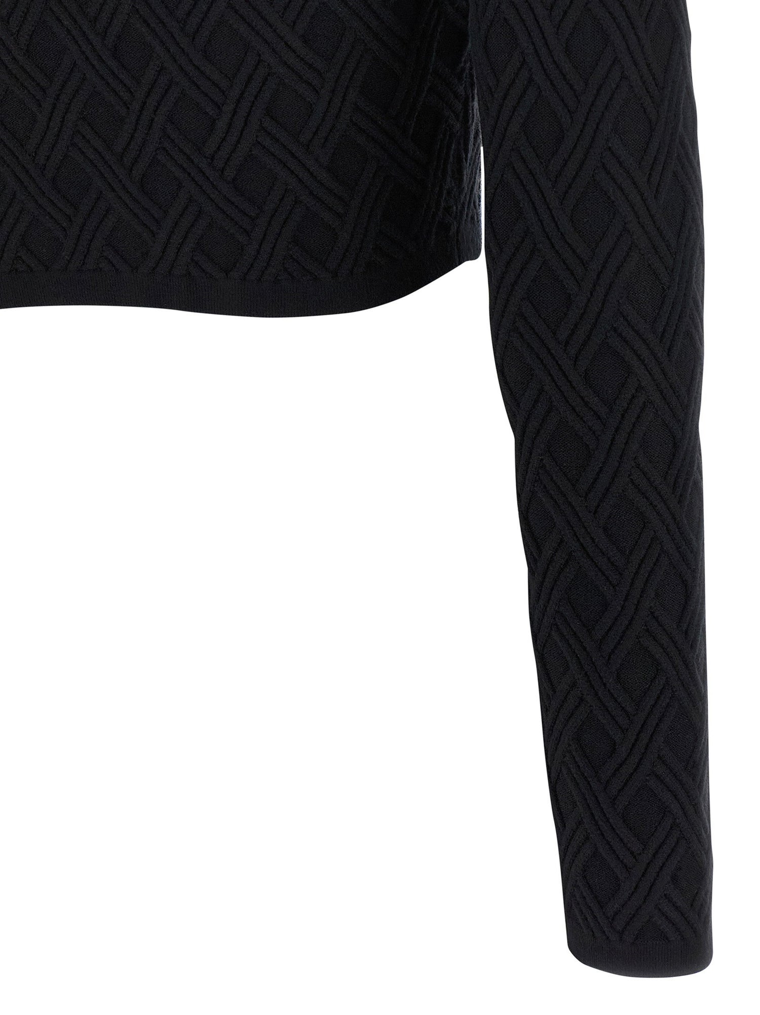 Elisabetta Franchi Jewel Zip Puller Cardigan