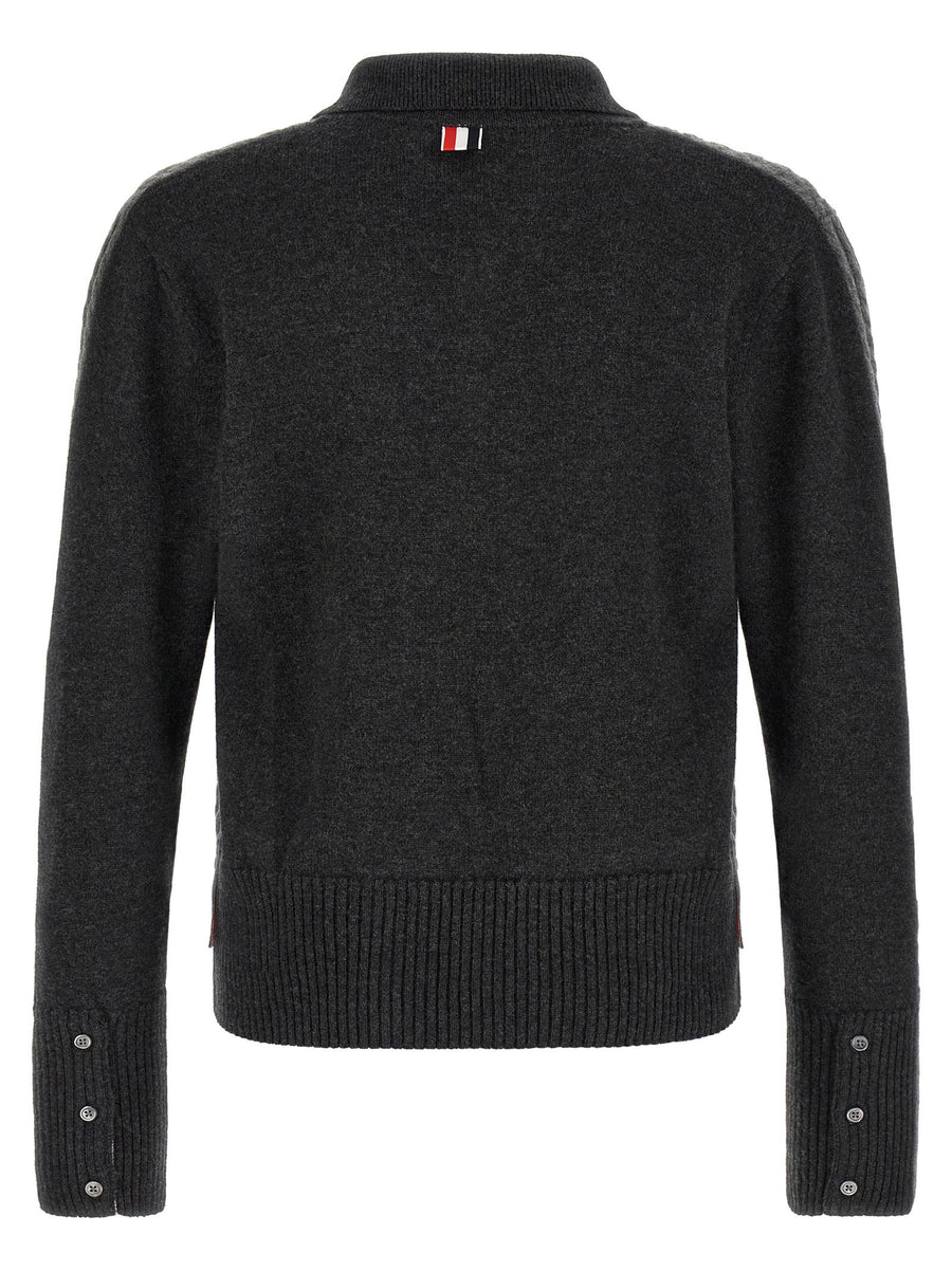 Thom Browne 2-in-1 Trompe Loeil Polo Shirt