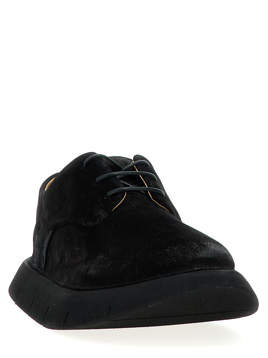 Marsèll Intagliata Derby Shoes For Men Premium Calfskin Leather Intagliata Reverse Upper Bag Structured Silhouette