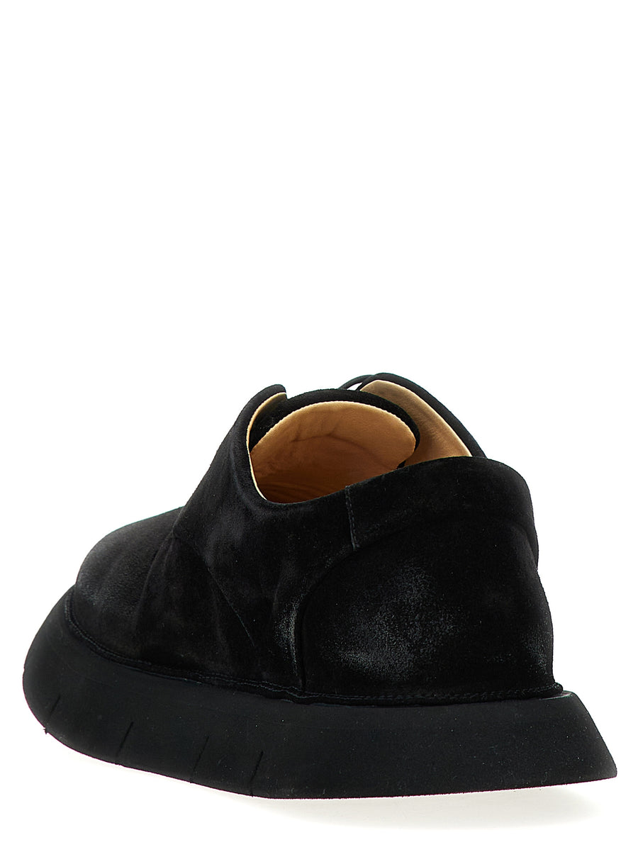 Marsèll Intagliata Derby Shoes For Men Premium Calfskin Leather Intagliata Reverse Upper Bag Structured Silhouette
