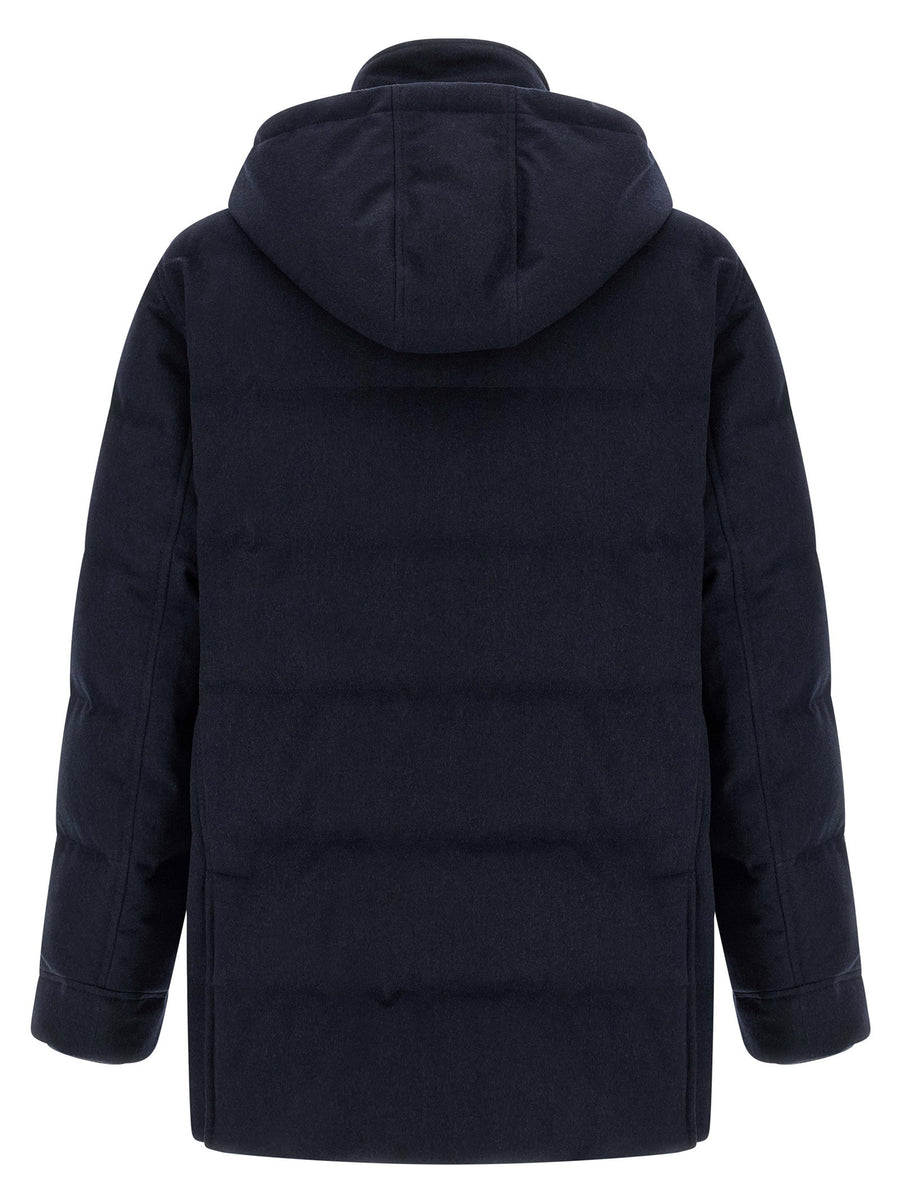 Brunello Cucinelli Wool Flannel Parka