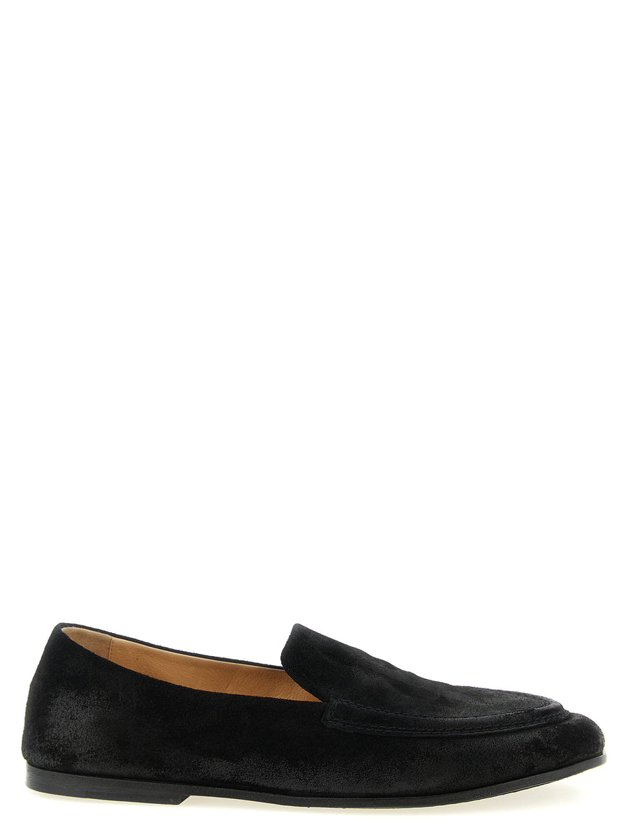 Marsèll Bordone Loafers For Men Premium Calfskin Moccasins With Artisanal Reverse Leather And Handmade Stitching