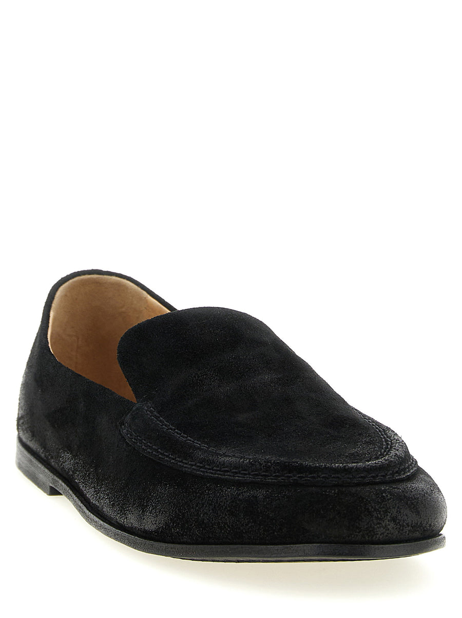 Marsèll Bordone Loafers For Men Premium Calfskin Moccasins With Artisanal Reverse Leather And Handmade Stitching