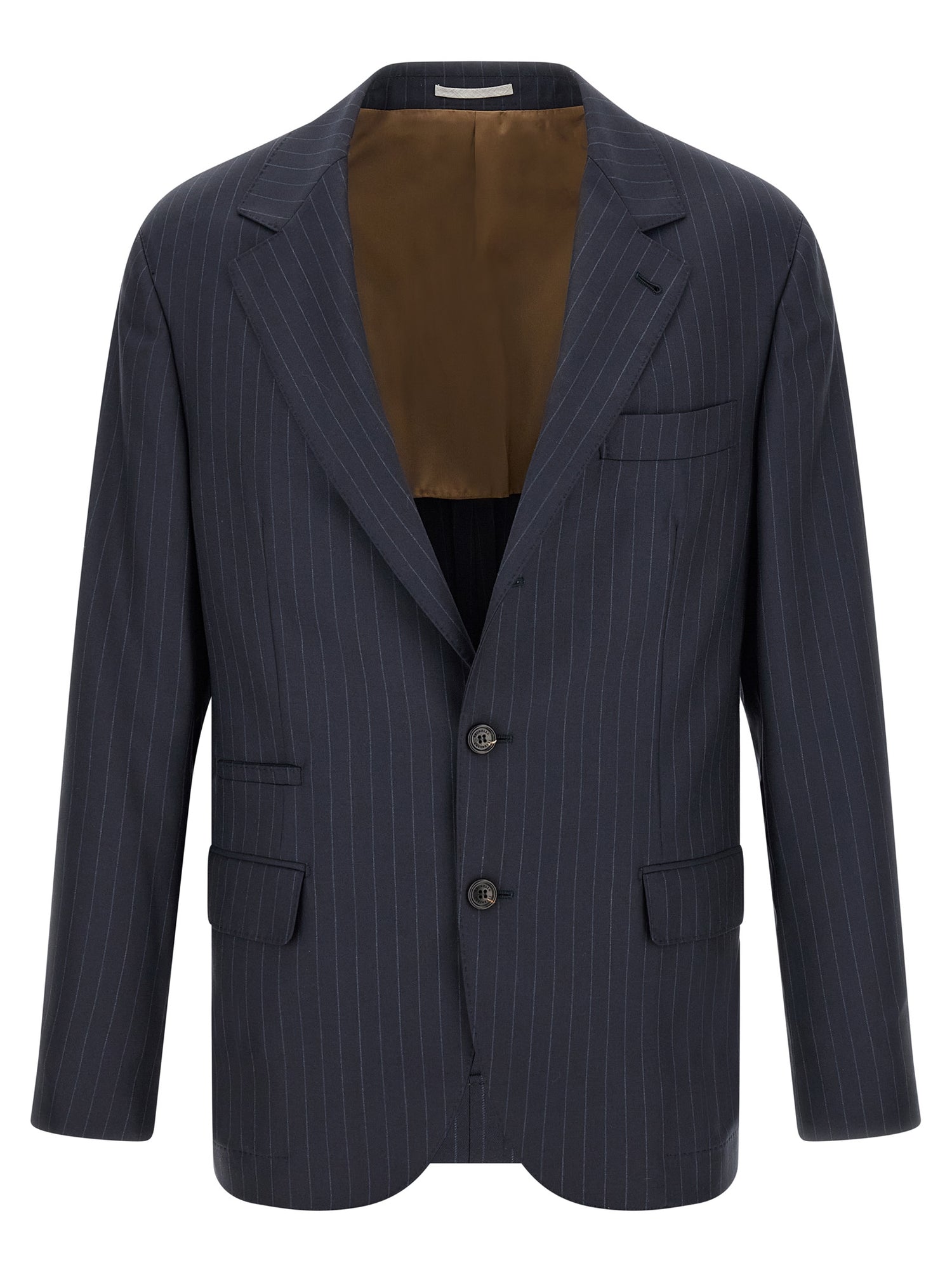 Brunello Cucinelli Pinstripe Batavia Blazer