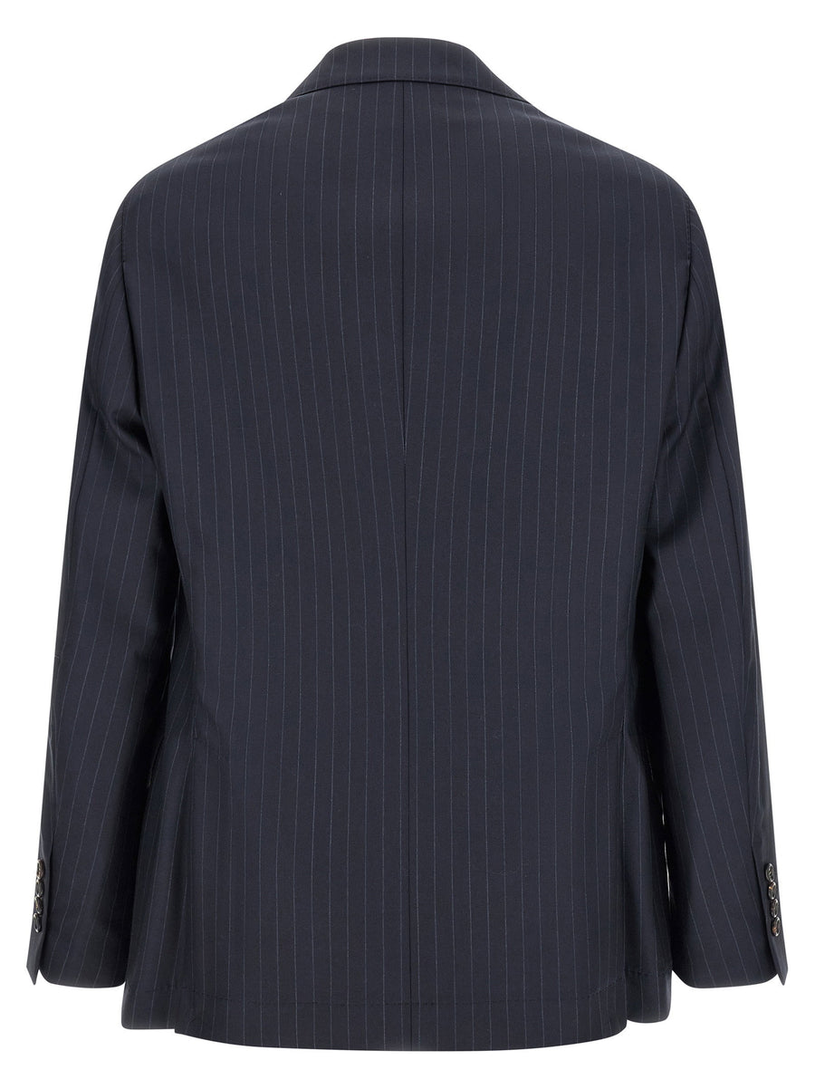 Brunello Cucinelli Pinstripe Batavia Blazer