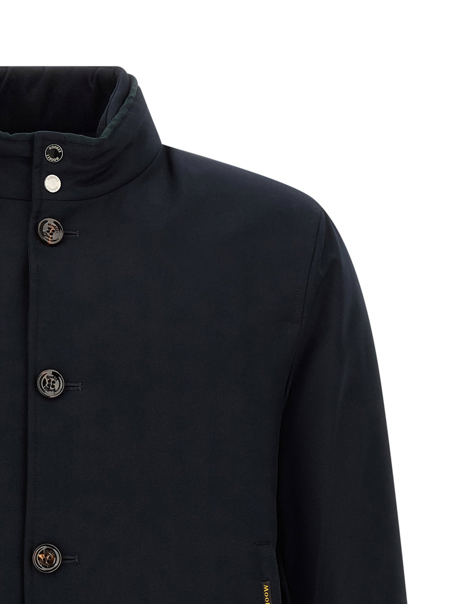 Moorer Janos Acqua Line Wool Cashmere Waterproof Bomber Jacket For Women Luxury Weatherproof