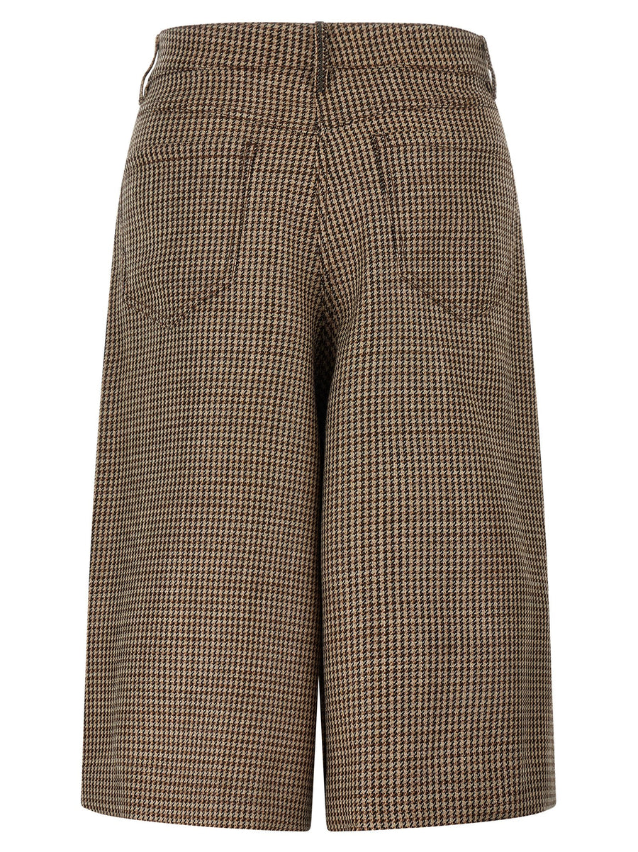 Brunello Cucinelli Prince Of Wales Lamé Bermuda Shorts