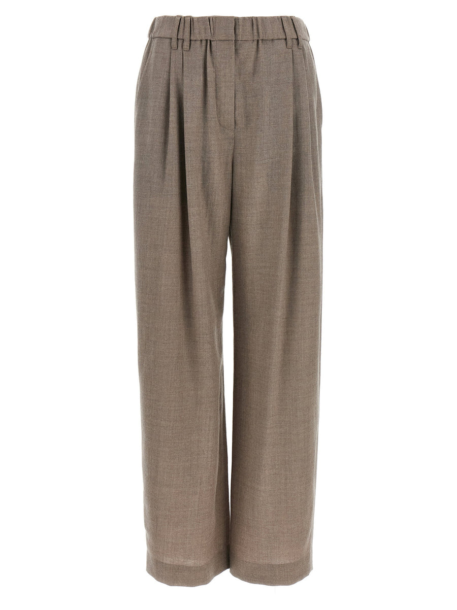 Brunello Cucinelli Light Pants With Pleats