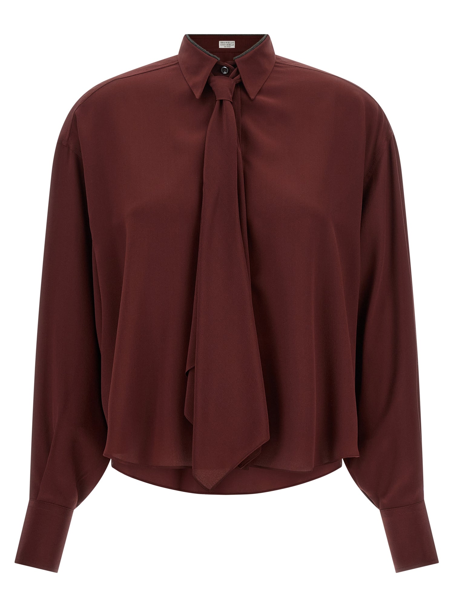Brunello Cucinelli Shiny Collar Shirt