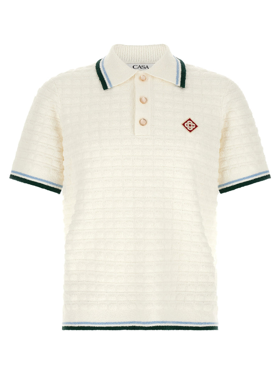 Casablanca Bouclé Polo Shirt
