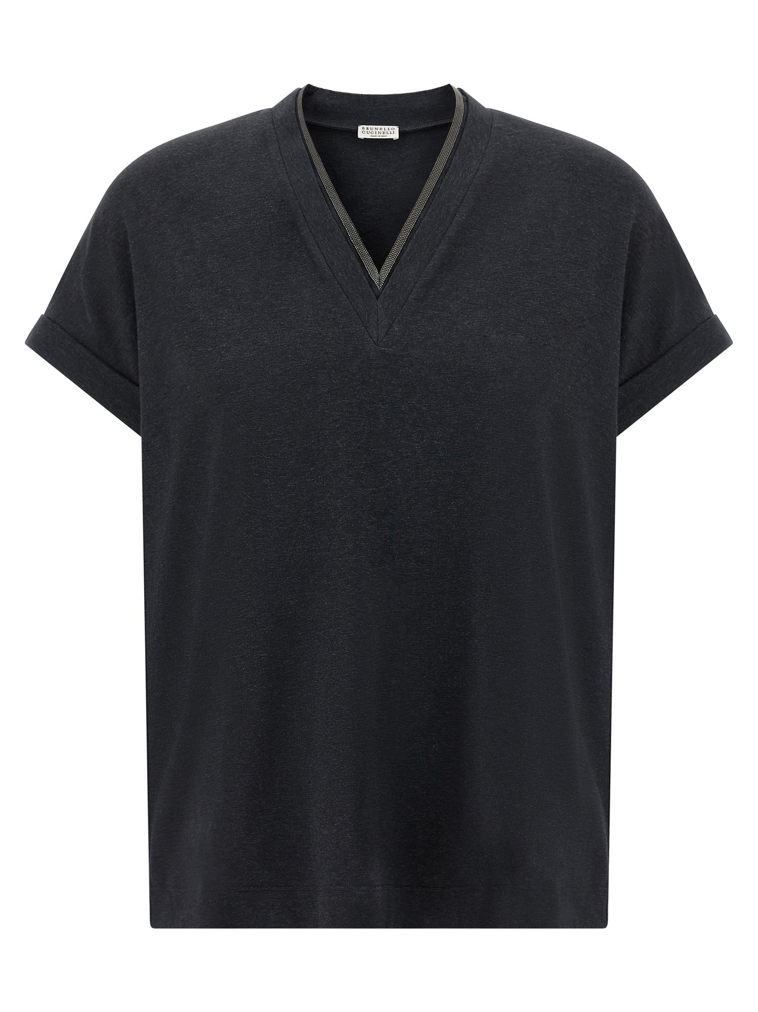 Brunello Cucinelli Shiny Trims T-shirt