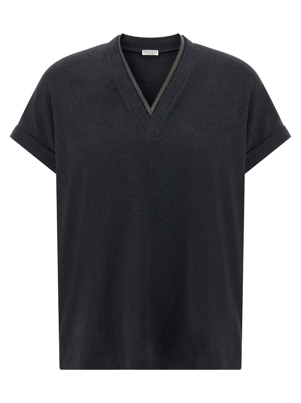 Brunello Cucinelli Shiny Trims T-shirt