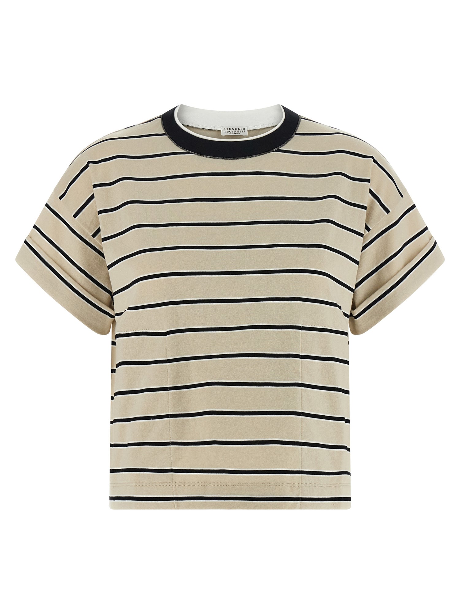 Brunello Cucinelli Shiny Trims T-shirt