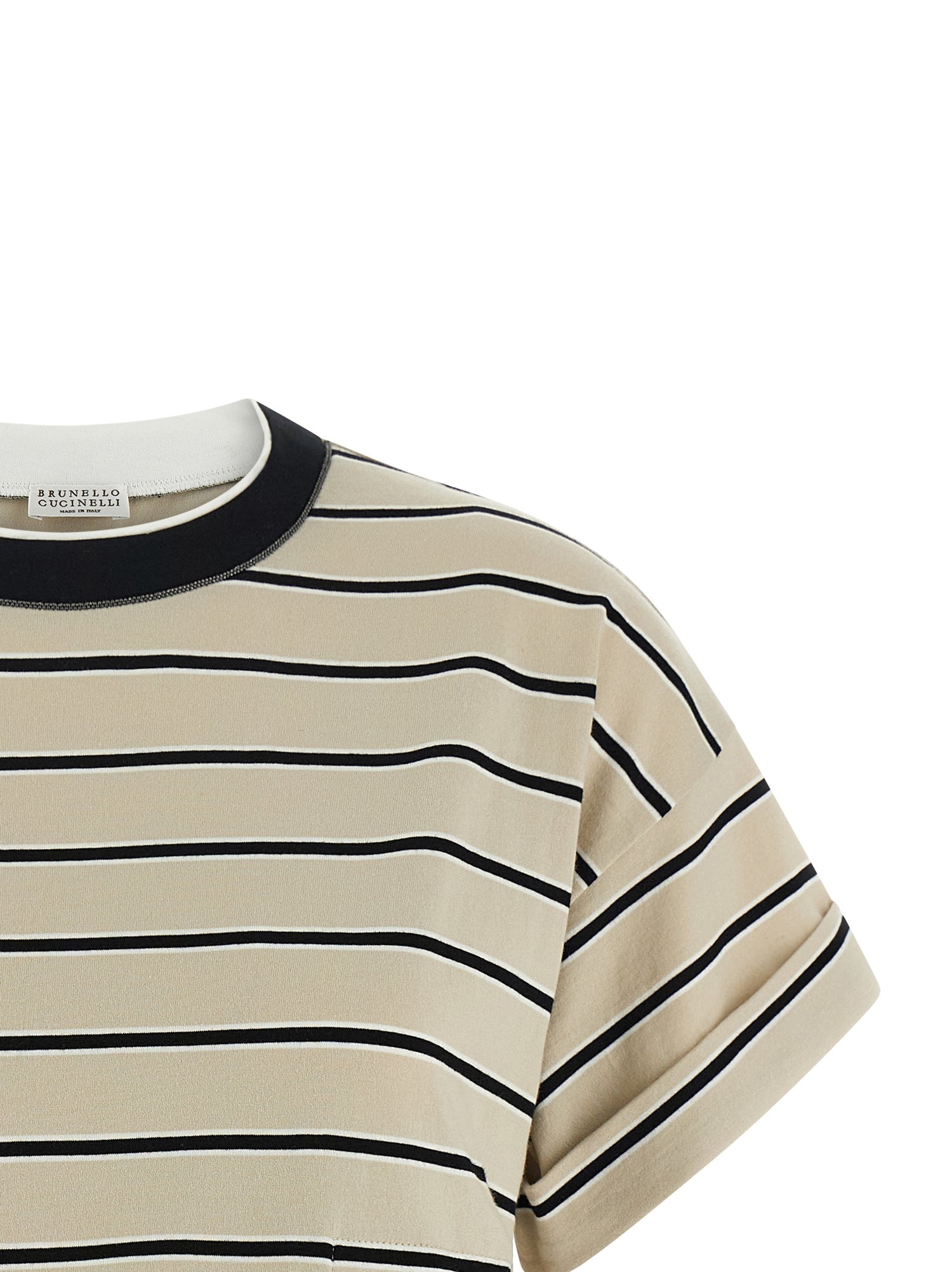 Brunello Cucinelli Shiny Trims T-shirt