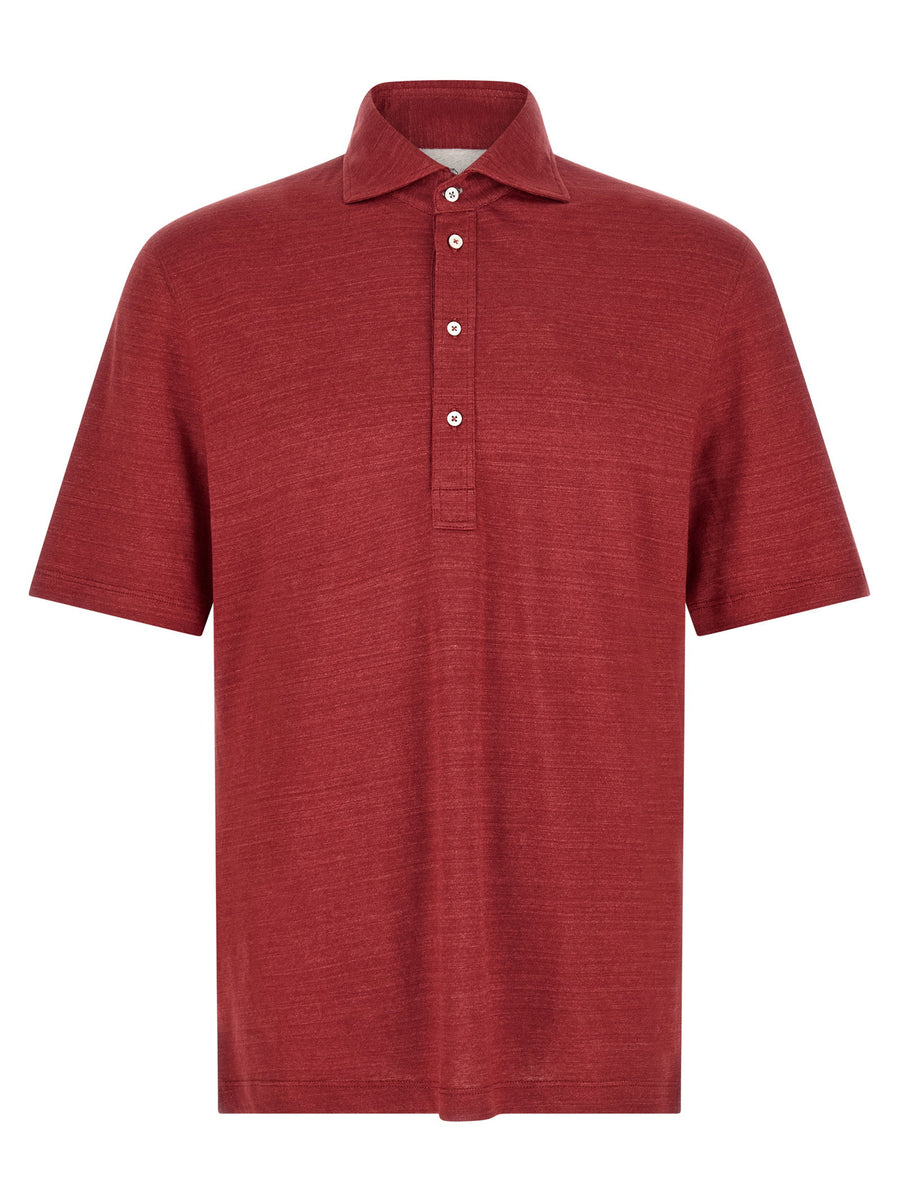 Brunello Cucinelli Polo Jersey Mélange