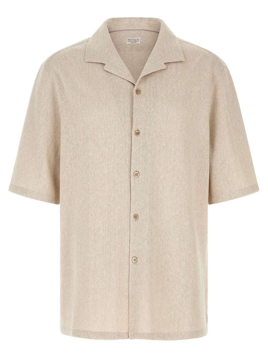 Brunello Cucinelli Camp Collar Shirt