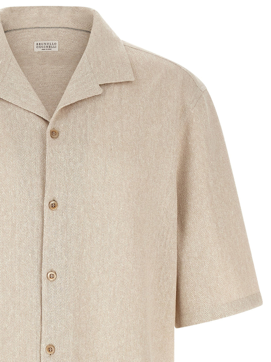 Brunello Cucinelli Camp Collar Shirt