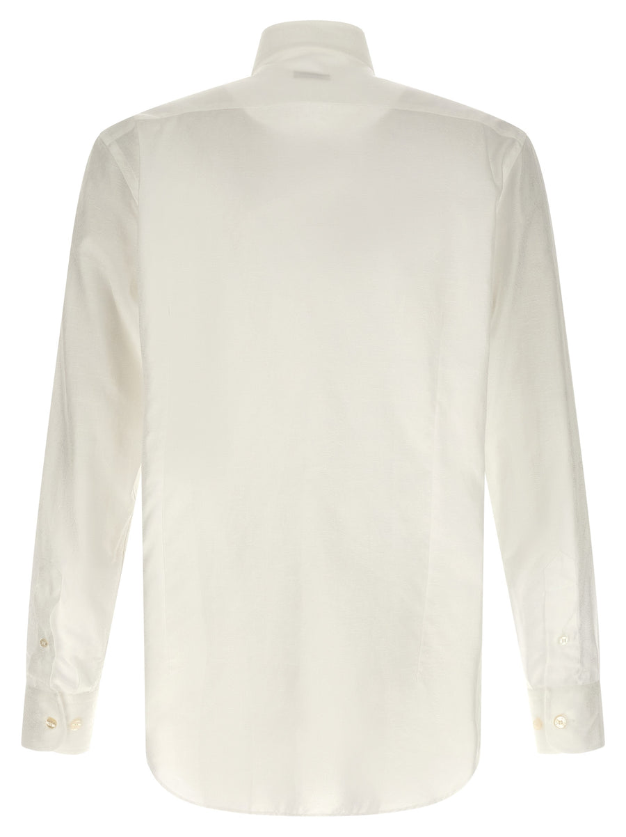 Etro Paisley Shirt For Men Luxury 100 Percent Cotton Jacquard With Pegaso Embroidery Versatile Office To Weekend