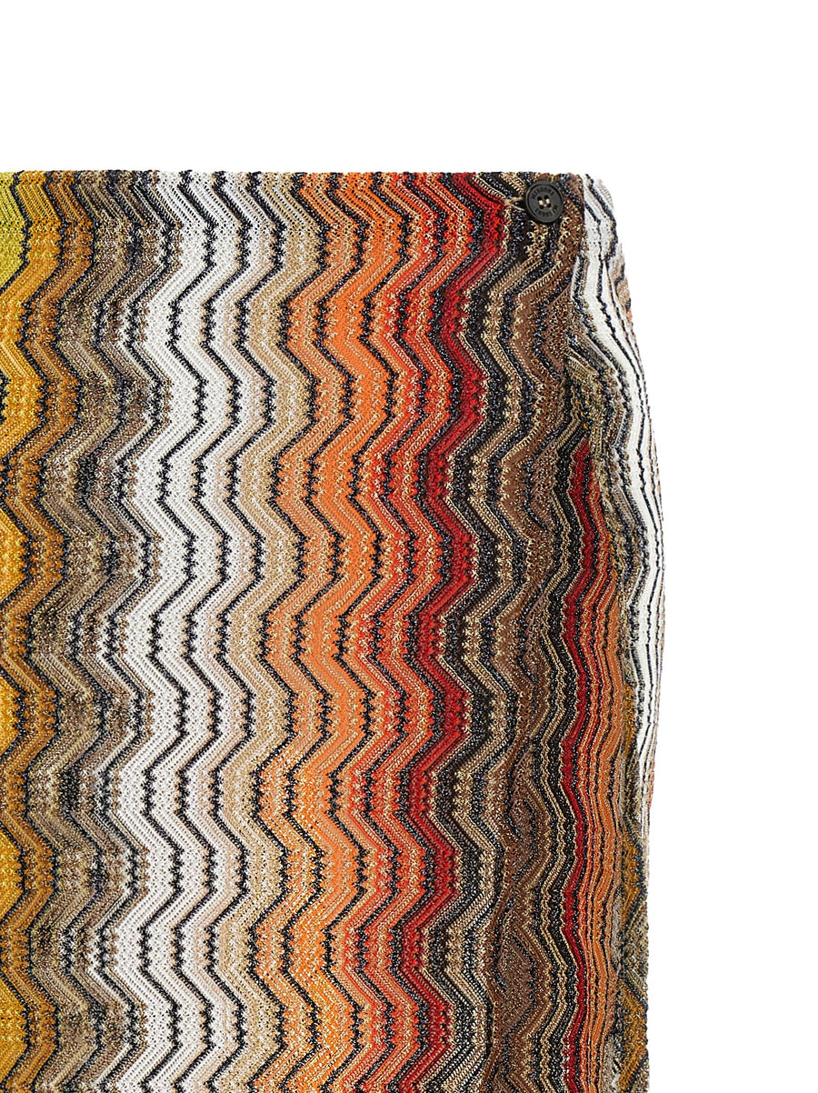 Missoni Greek Zig Pattern Raschel Skirt