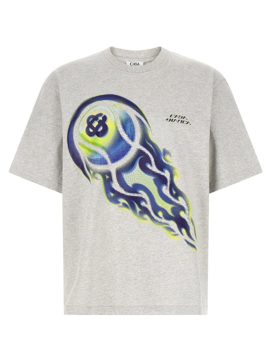 Casablanca Flaming Tennis Ball T-shirt