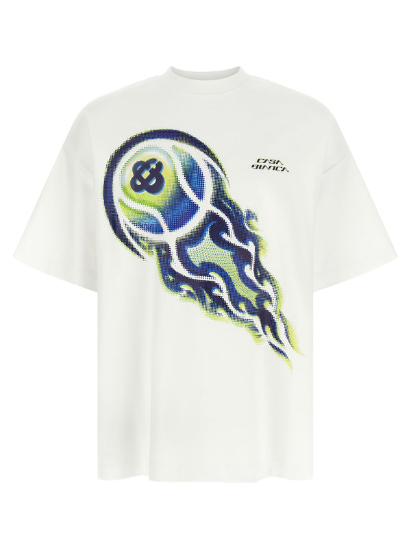 Casablanca Flaming Tennis Ball T-shirt