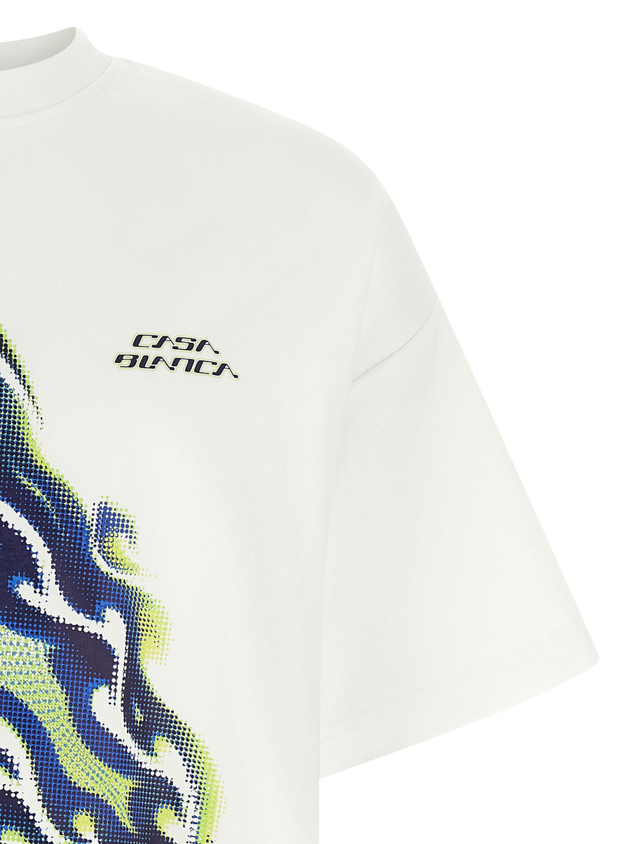 Casablanca Flaming Tennis Ball T-shirt