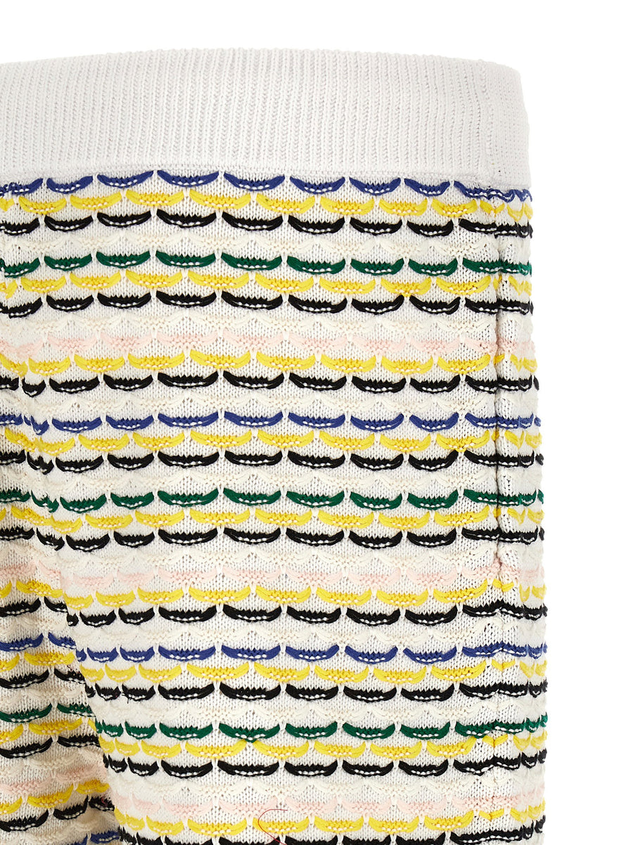 Casablanca Tuck Stitch Bermuda Shorts