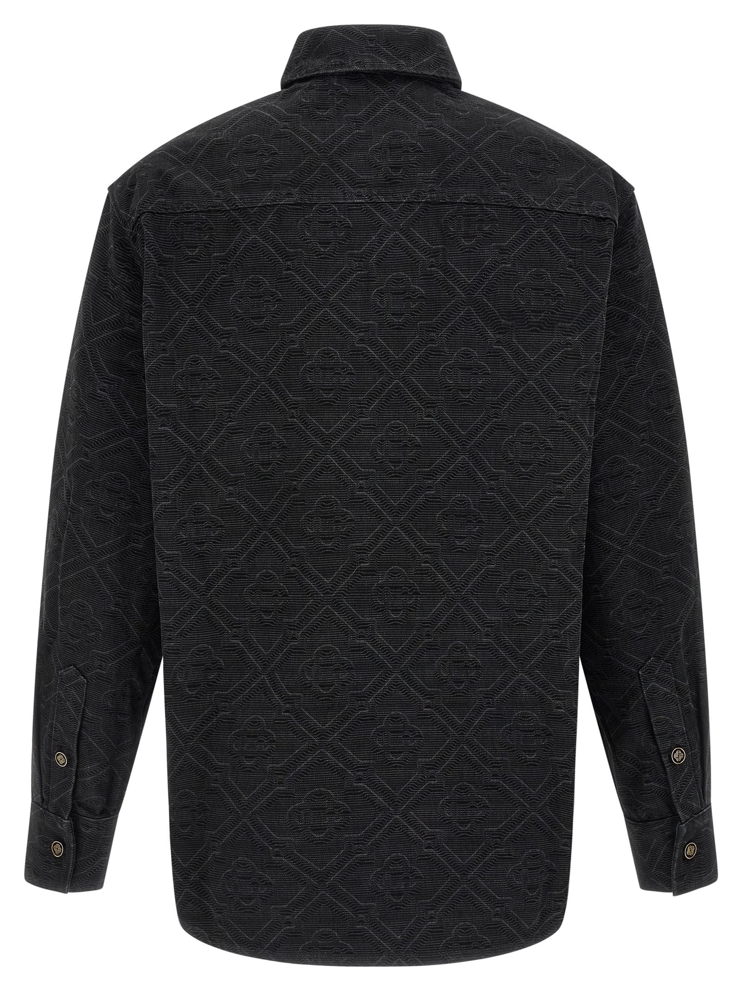 Casablanca Laser Monogram Denim Overshirt
