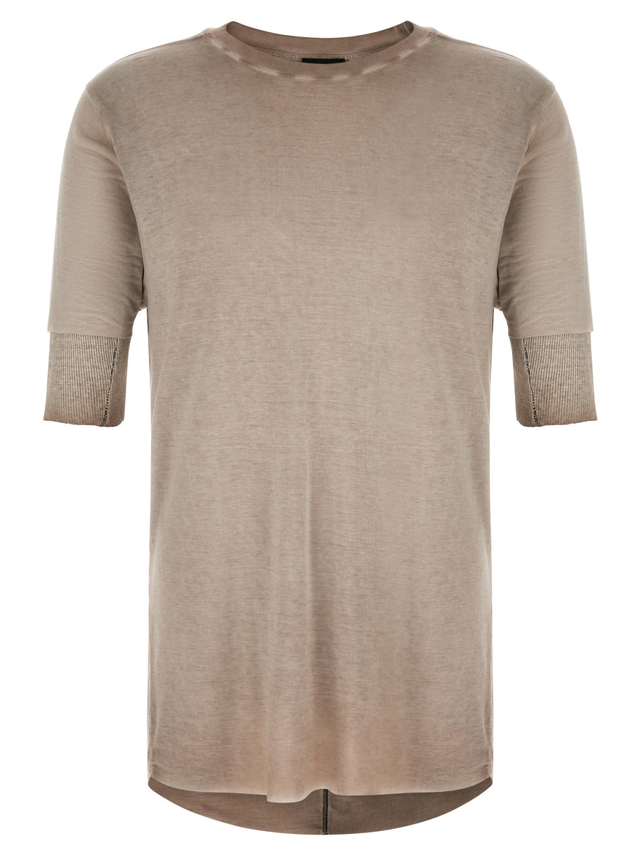 Thom Krom 940 Modal T Shirt Men Lightweight Gray With Stretch For Everyday Wear Comfort