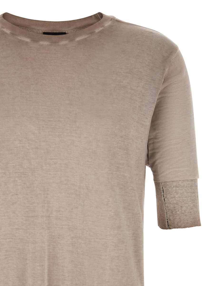 Thom Krom 940 Modal T Shirt Men Lightweight Gray With Stretch For Everyday Wear Comfort