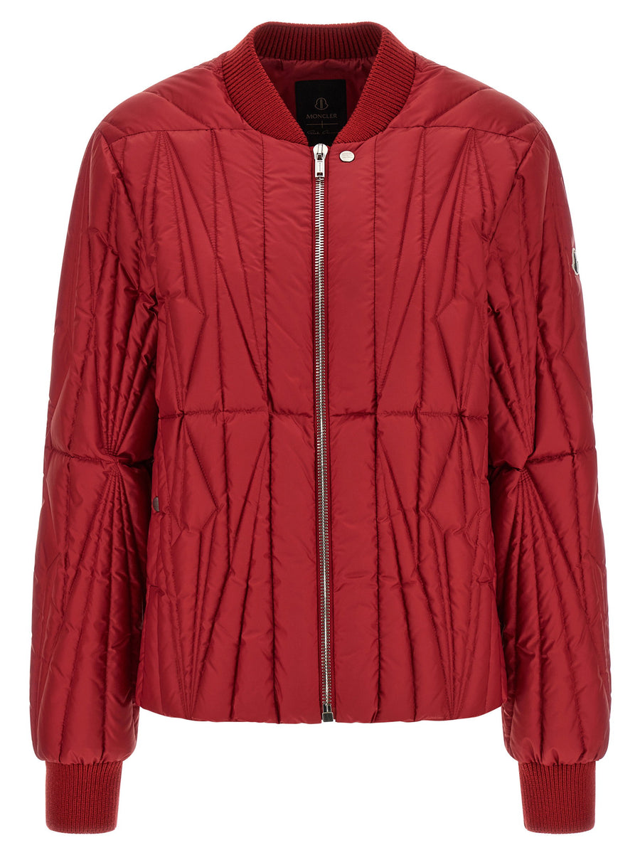 Moncler X Rick Owens Geocamo Flight Down Jacket For Women With Megapenta Quilting And City Warmth