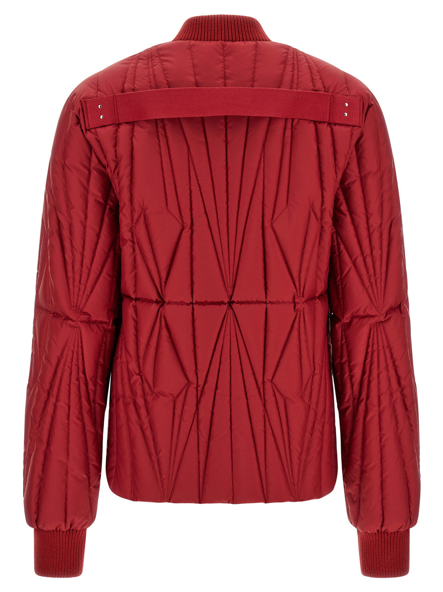 Moncler X Rick Owens Geocamo Flight Down Jacket For Women With Megapenta Quilting And City Warmth