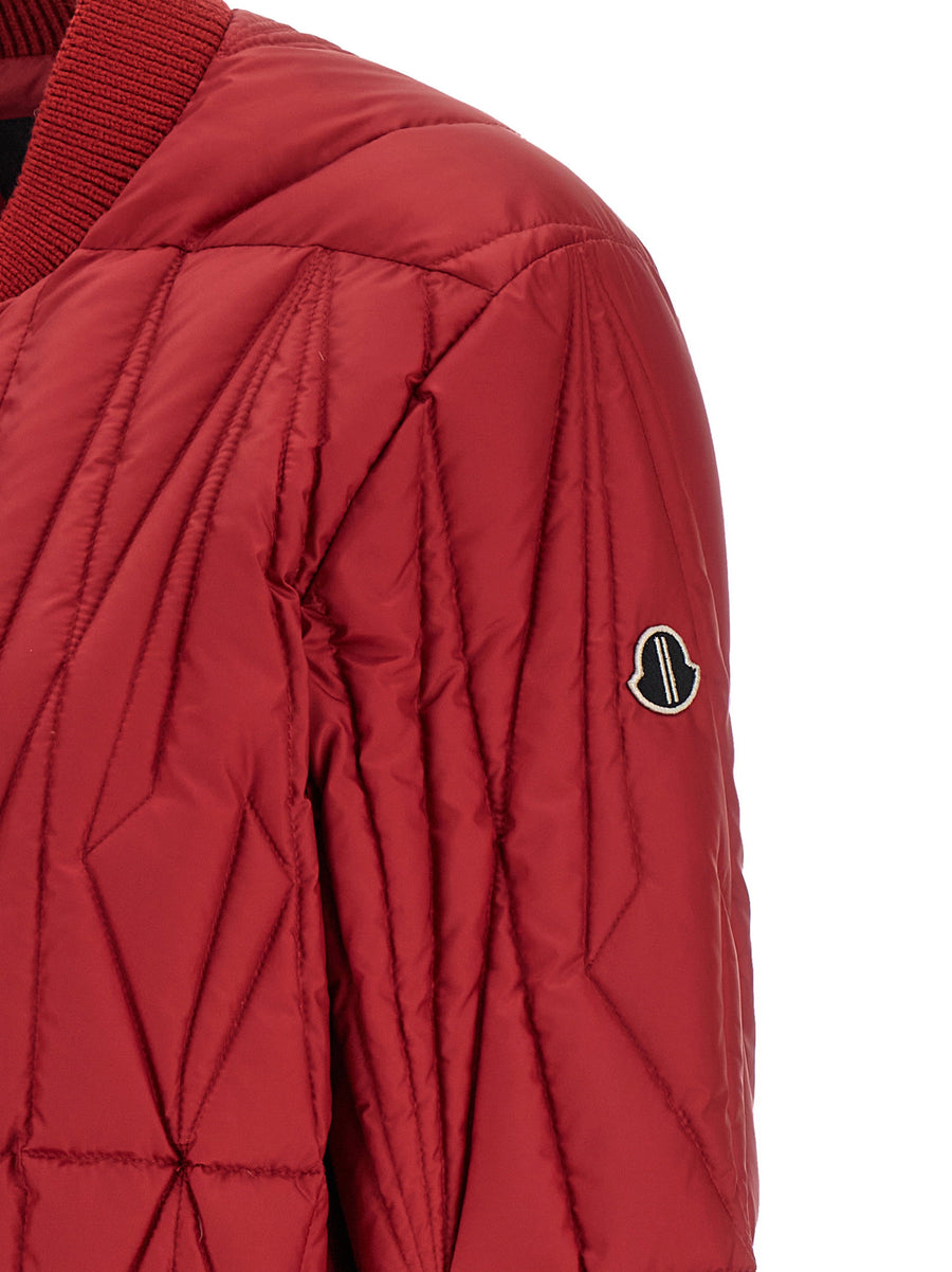 Moncler X Rick Owens Geocamo Flight Down Jacket For Women With Megapenta Quilting And City Warmth