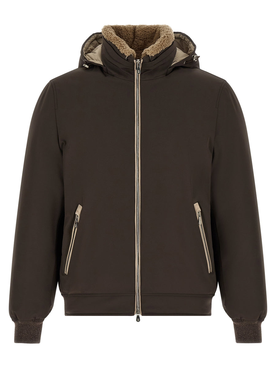 Brunello Cucinelli Detachable Hood Down Jacket