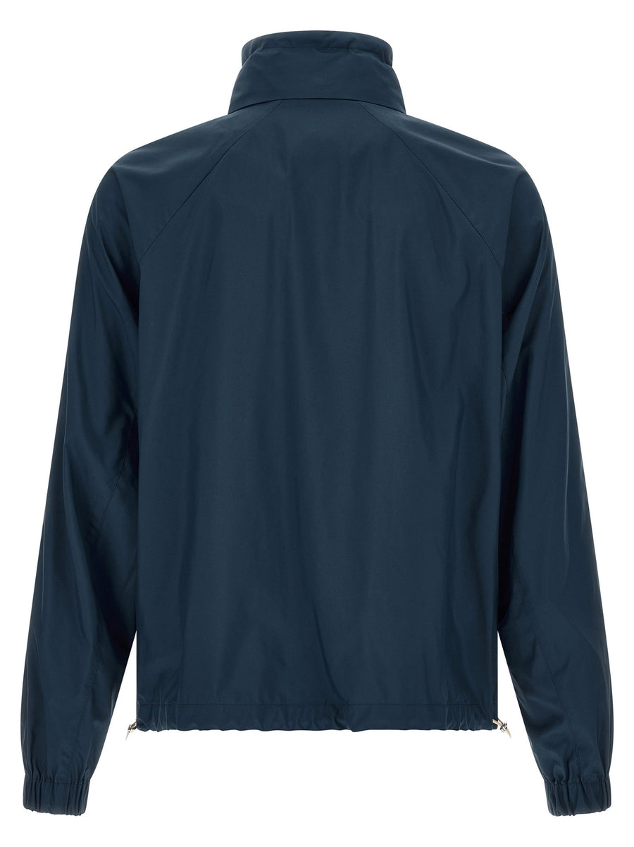 Brunello Cucinelli Navy Lightweight Polyester Jacket For Women