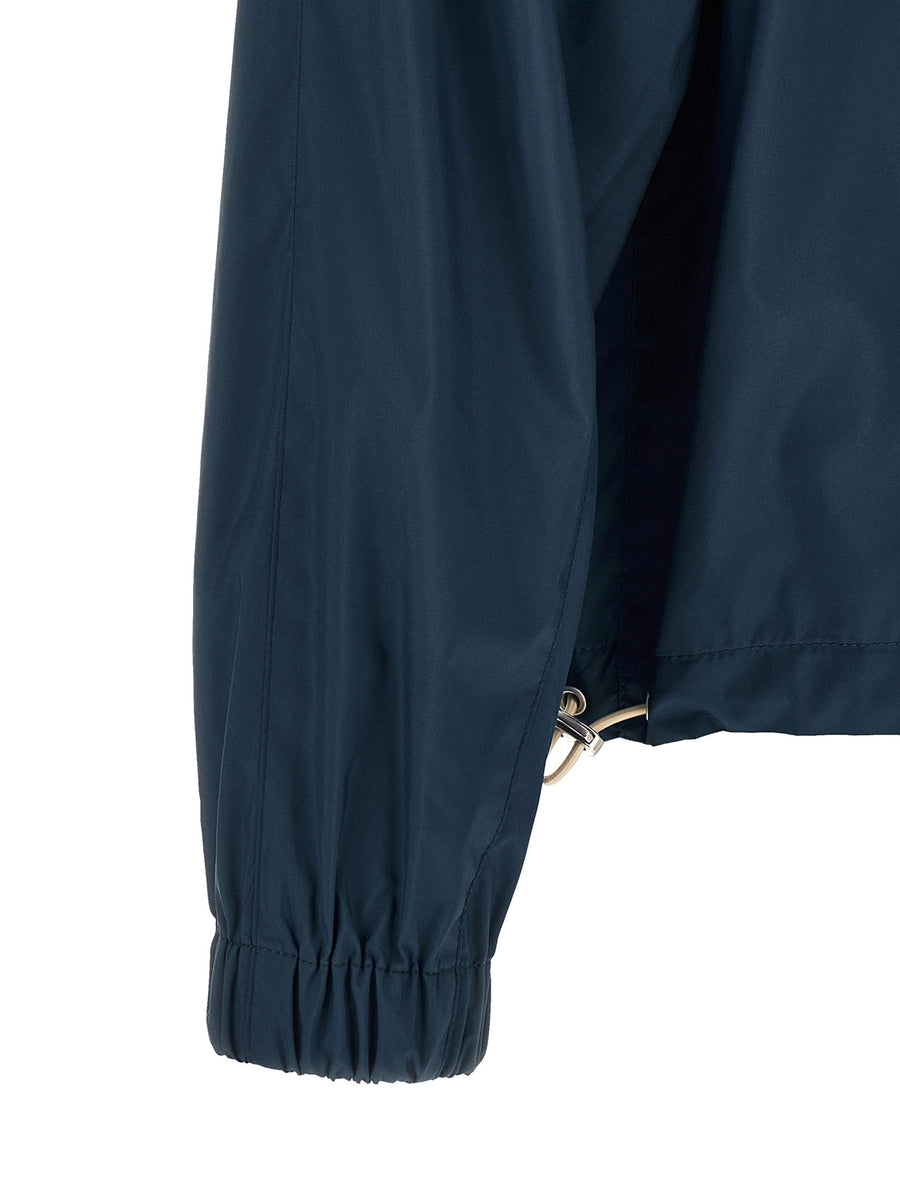 Brunello Cucinelli Navy Lightweight Polyester Jacket For Women