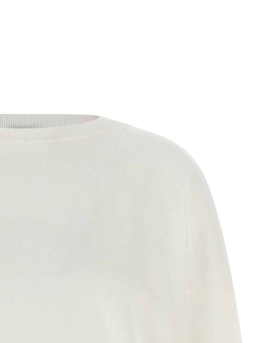 Be You Cashmere Cotton Sweater For Women Luxuriously Soft Layering Essential Versatile White