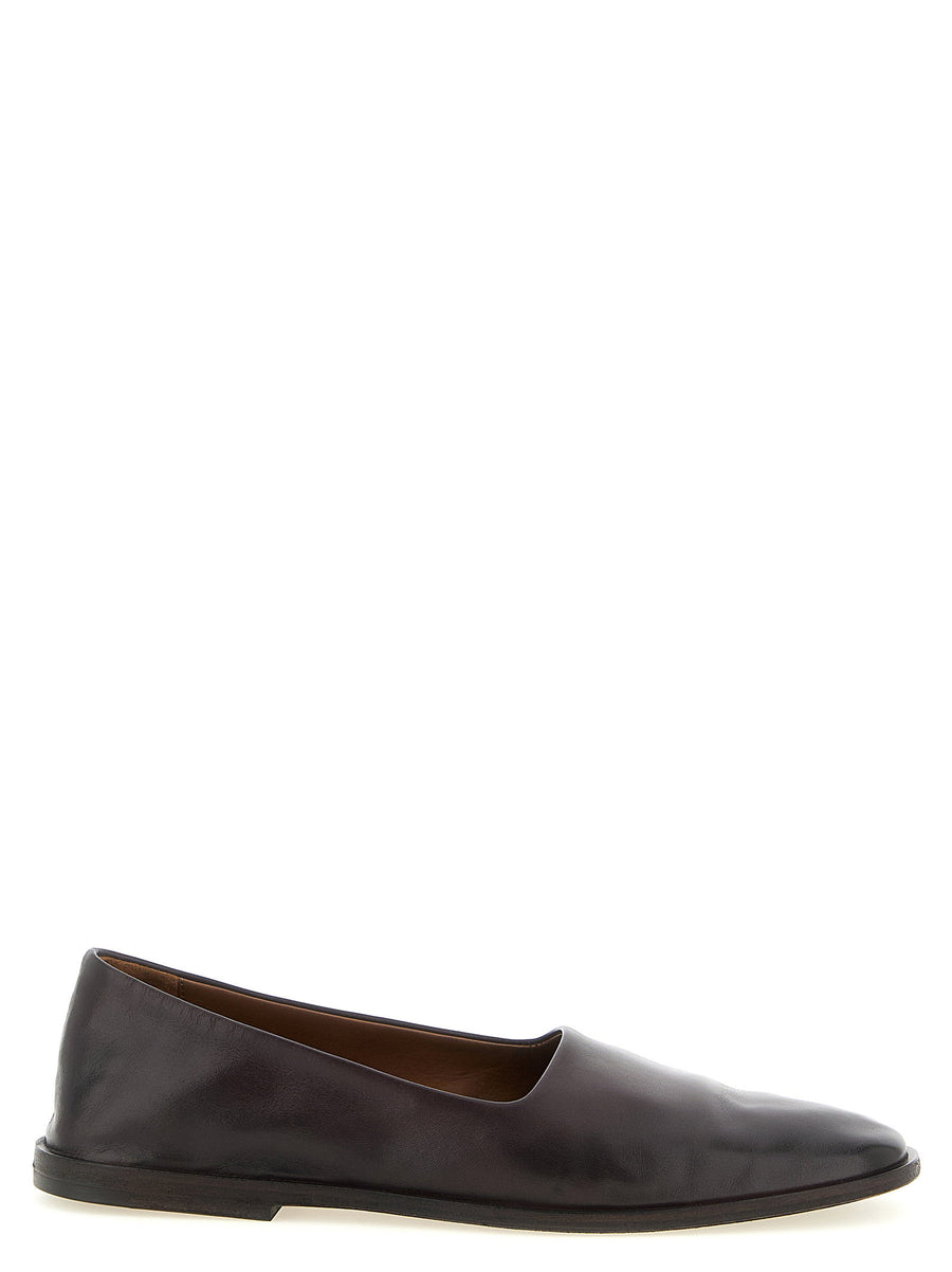 Marsèll Stesa Slipper Calfskin Flat Shoes Brown For Women Made In Italy