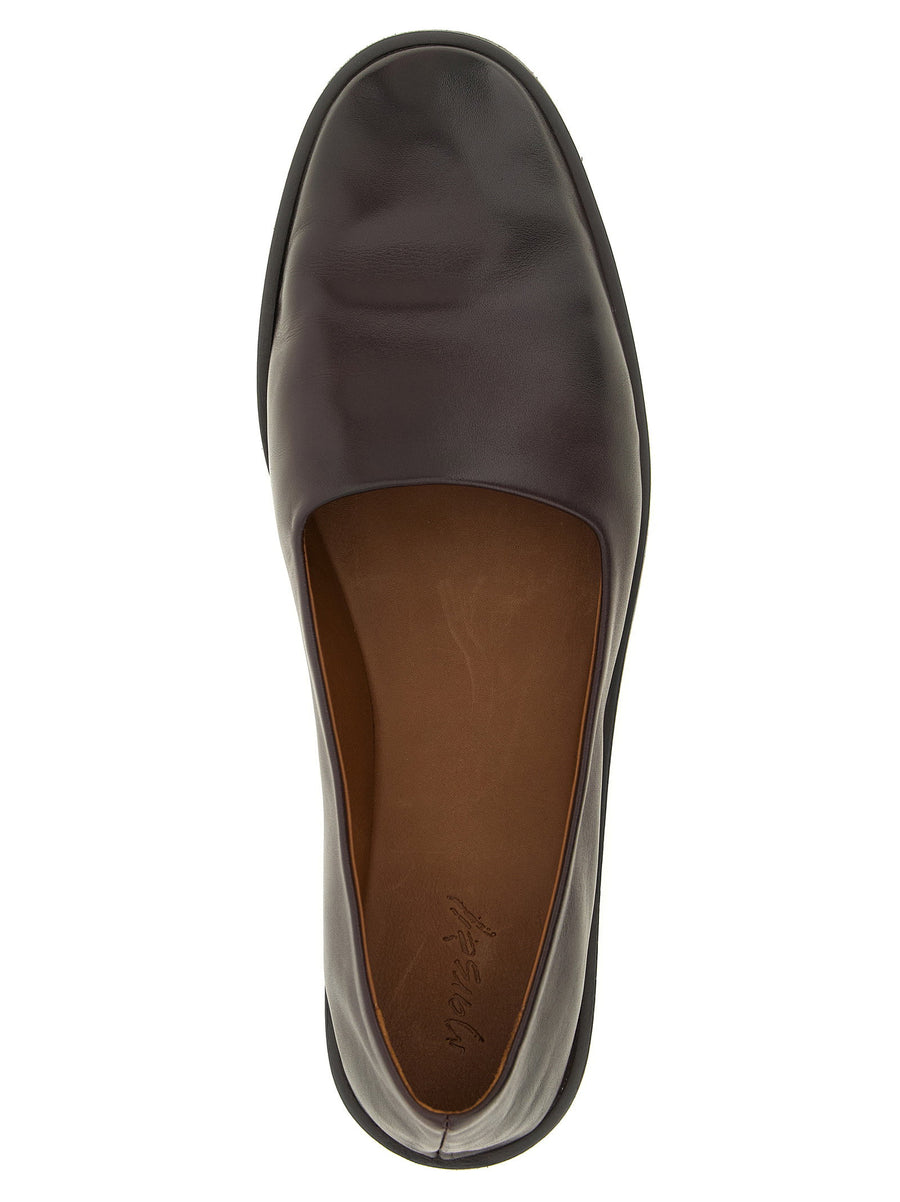 Marsèll Stesa Slipper Calfskin Flat Shoes Brown For Women Made In Italy