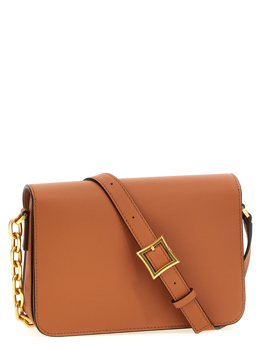 MCM Himmel Crossbody Bag Premium Calfskin Leather Magnetic Flap Closure For Everyday Luxury Women