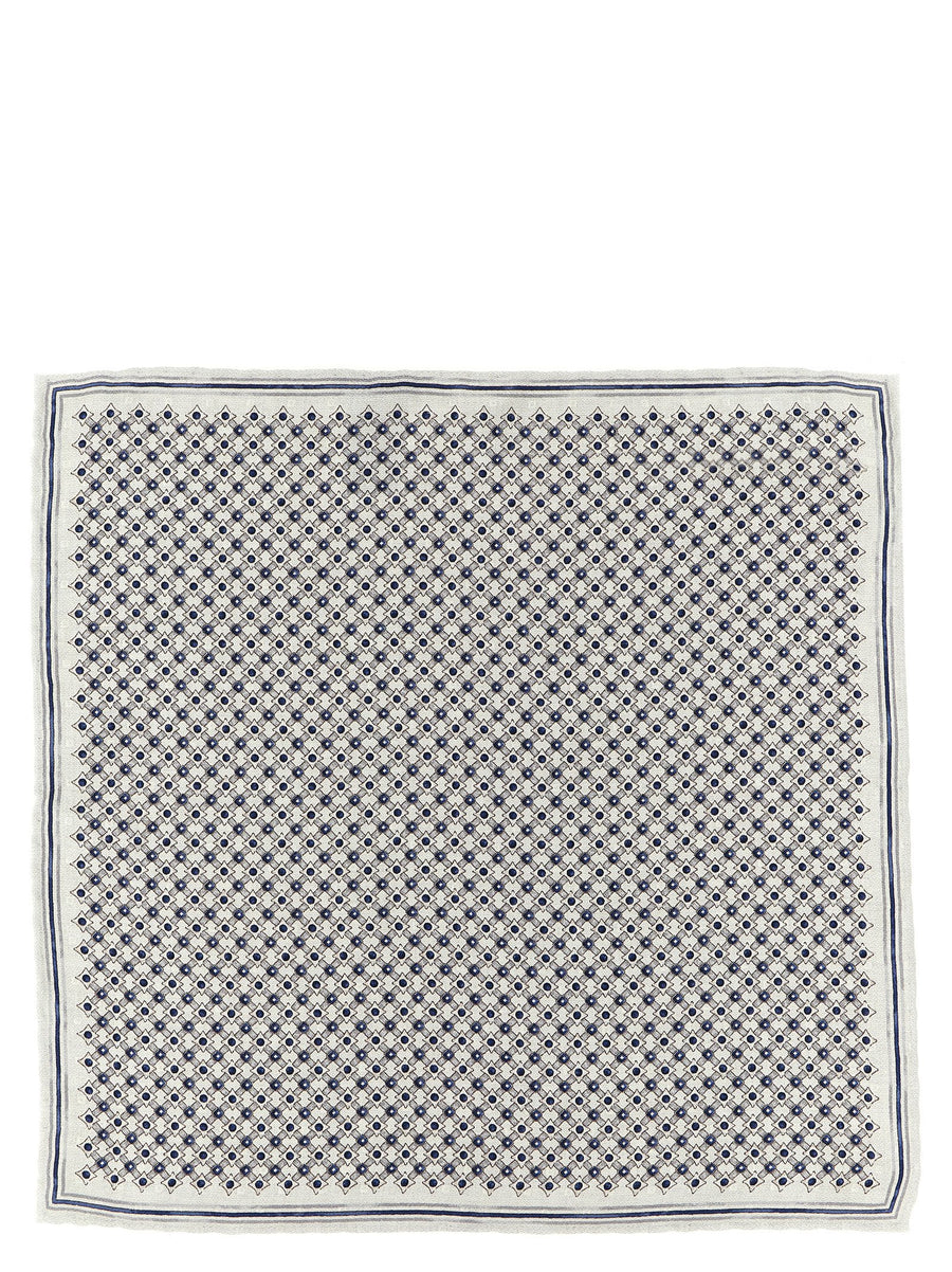 Brunello Cucinelli Silk Pocket Clutch Bag Double Face Reversible Luxury Accessory for Men