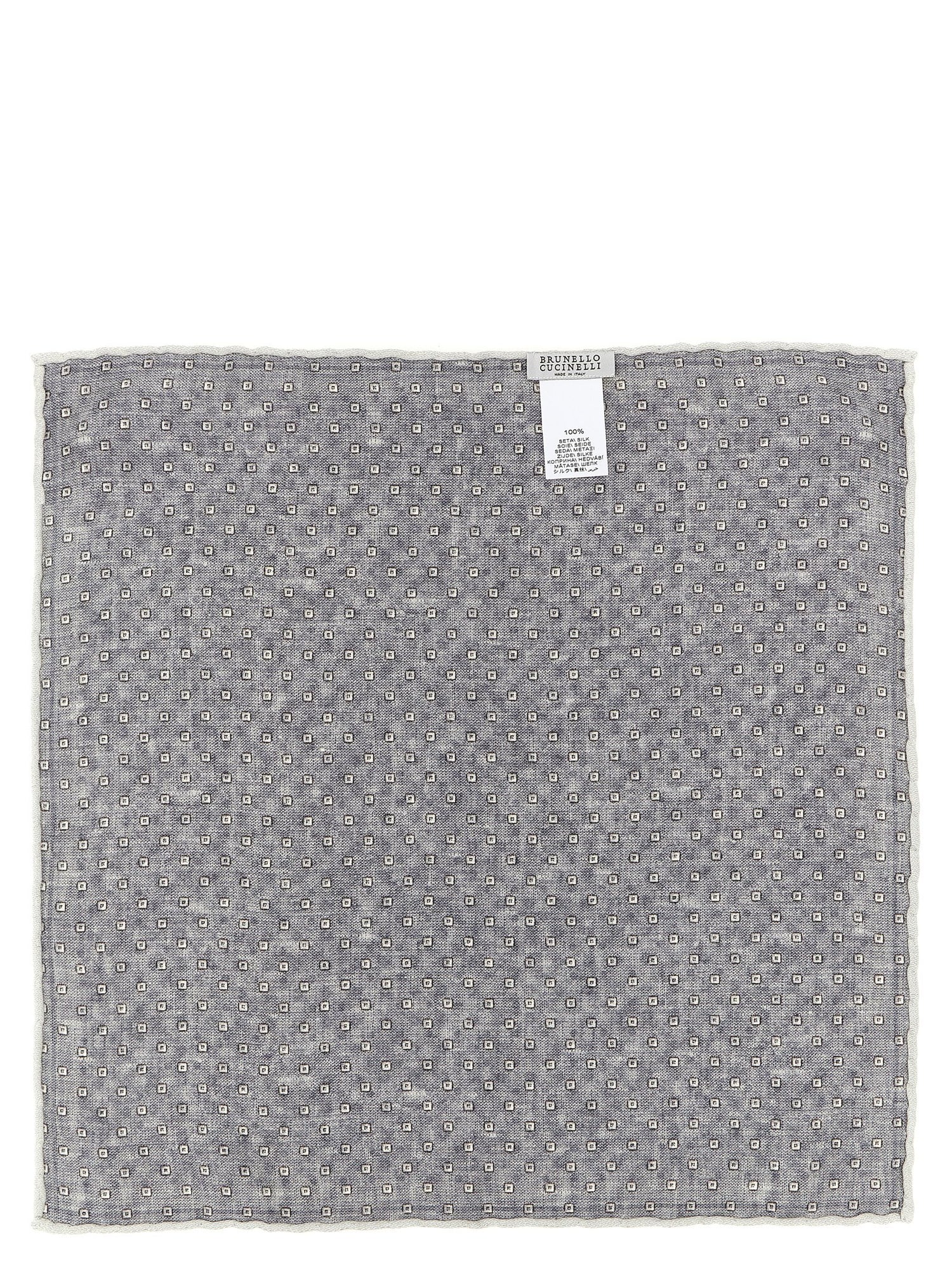 Brunello Cucinelli Double Face Silk Pocket Clutch Bag