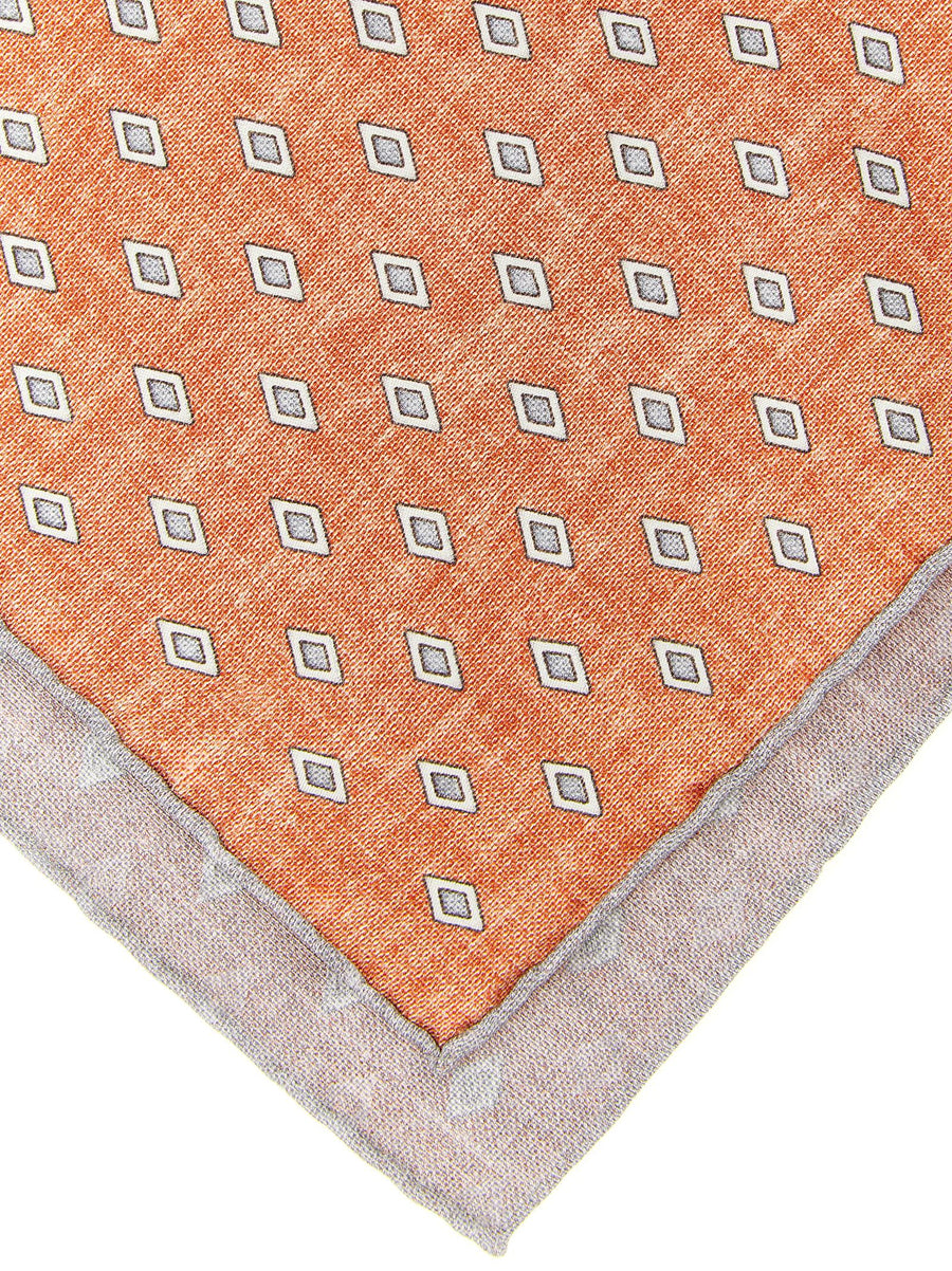 Brunello Cucinelli Silk Clutch Bag Multicolor Geometric Diamond Pattern 35cm
