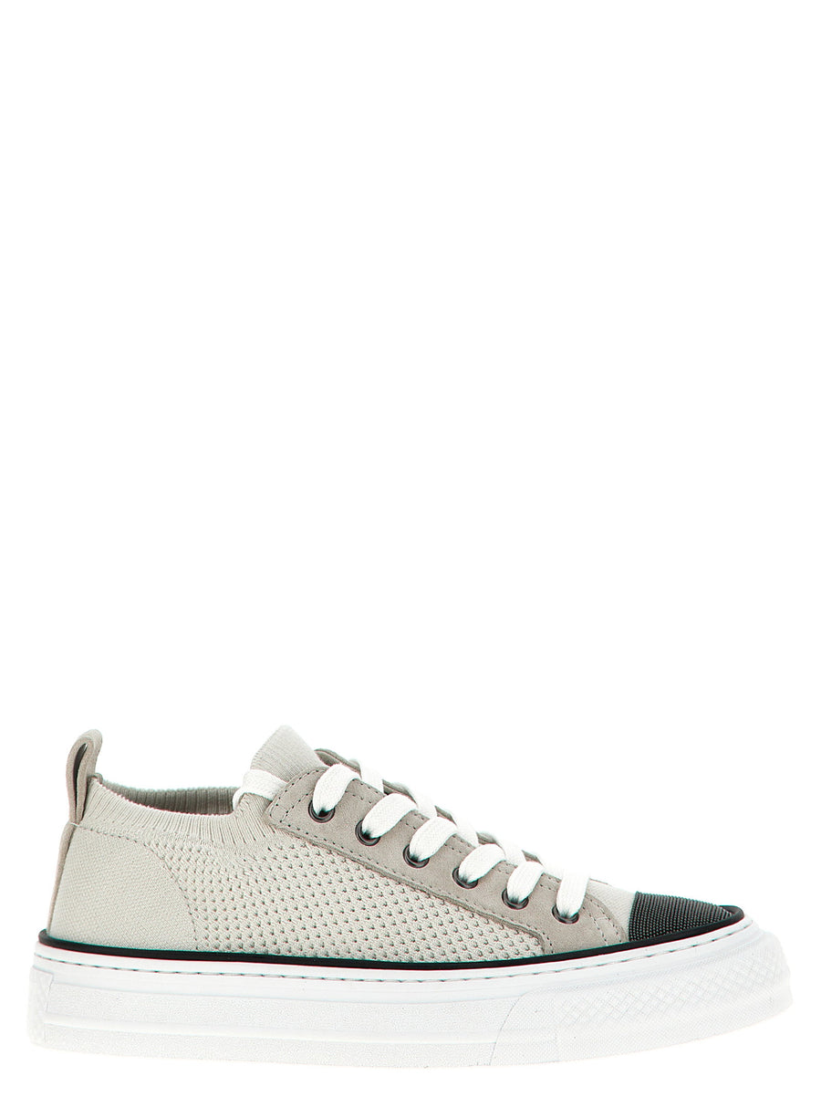Brunello Cucinelli Monile Knit Sneakers for Women Luxury Comfort Craftsmanship Premium